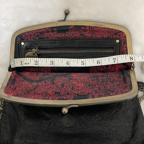 Maje black studded bag clutch - Picture 10 of 10